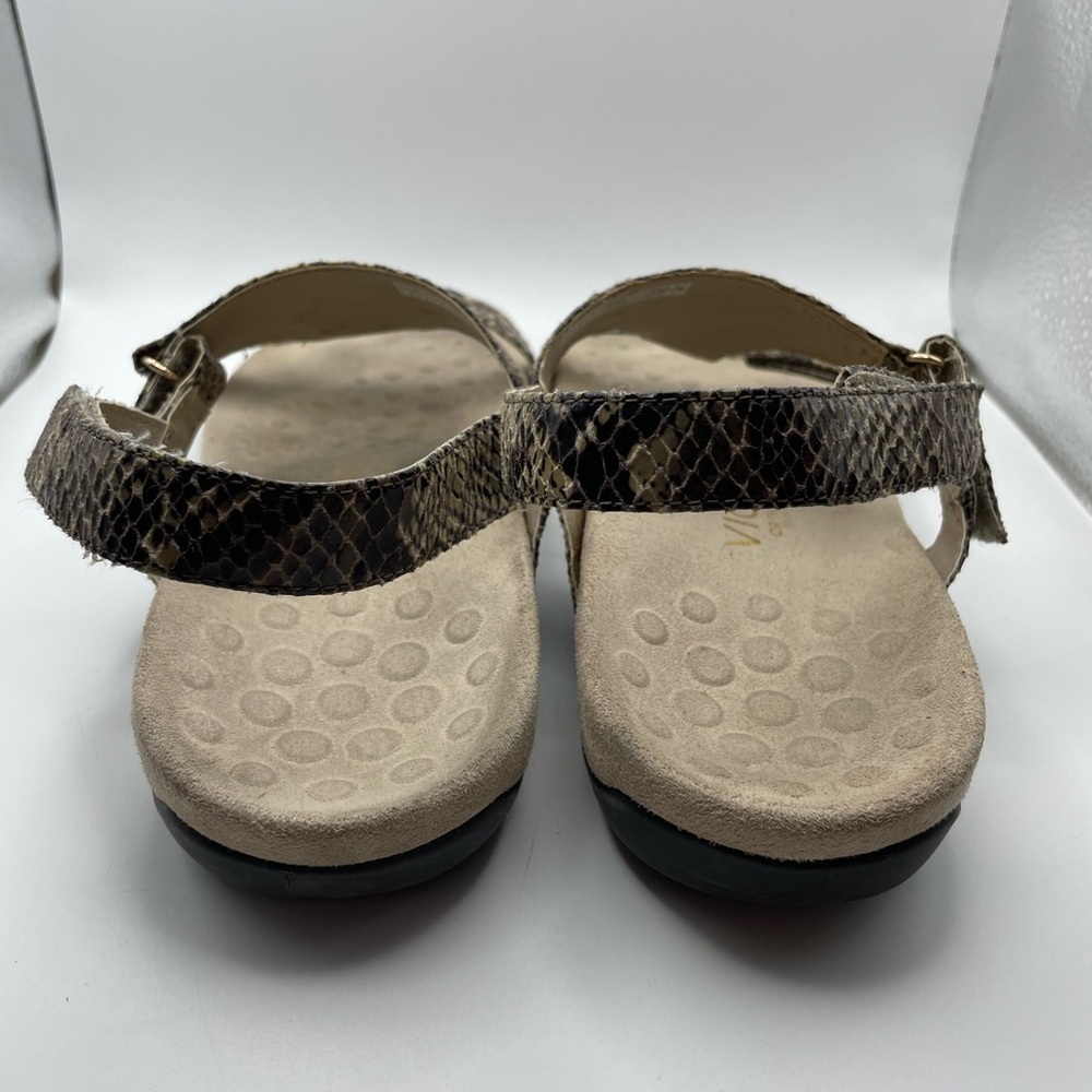 Vionic Giorgina Python Print Sandals Size 10 - image 5